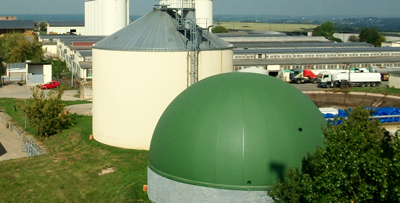 Biogasanlage der Methauer AGRO-AG